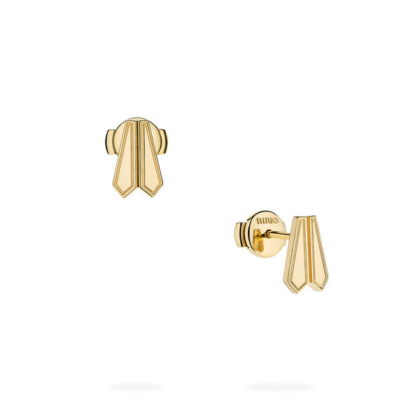 Yellow Gold Stud Earrings